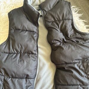 Old Navy Charcoal Puffer Vest